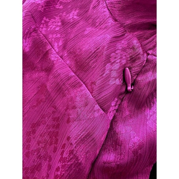 Michael Kors Women's Mini Dress Snake Print Jacquard Faux Wrap Deep Fuchsia 1X - Picture 11 of 12